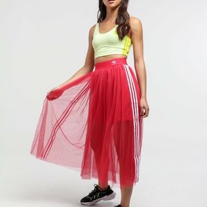 NEW W/Tags ADIDAS Tulle Midi Skirt